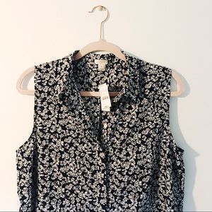 NWT J. Crew Floral Blouse
